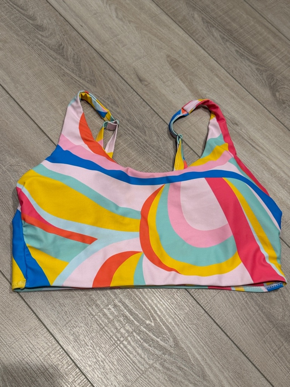 Colorful Tankini with Adjustable Straps- Women Large